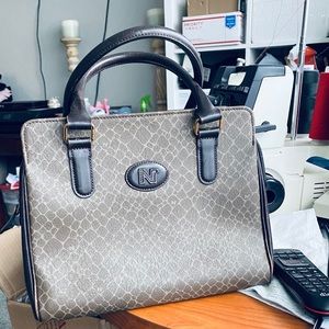 Authentic Nina Ricci Bag Maroquinerie Giraffe Pattern